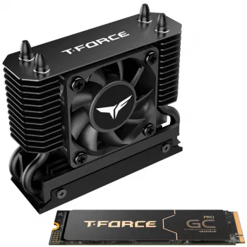 SSD Team Group T-Force GC PRO 2 TB M.2 2280 PCIe Gen5 NVMe cu radiator T-FORCE DARK AirFlow, negru