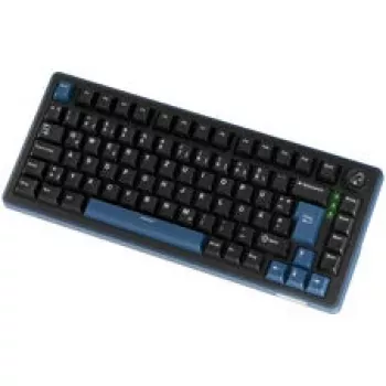 Tastatură mecanică gaming Ducky OK-M 75, layout 75%, switch-uri tactile KTT hot-swappable, iluminare RGB, ISO, neagră