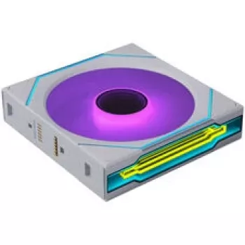 Ventilator Lian Li UNI FAN SL-INF FLEX Wireless ARGB Reverse Blade 120mm - alb