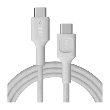 Cablu Green Cell PowerStream USB-C la USB-C 100W PD 2m alb