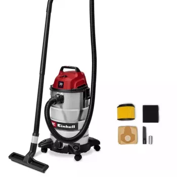 Einhell TC-VC 3055 S Aspirator uscat și umed 30 l, 950 W, rezervor din oțel inoxidabil, funcție suflantă