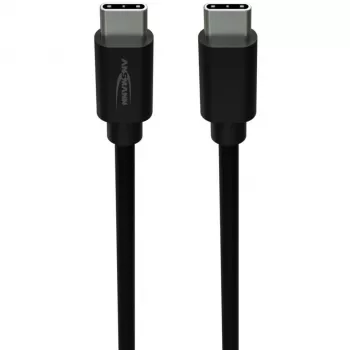 ANSMANN Cablu de date și încărcare USB-C la USB-C 2m negru 60W PD