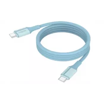 ANSMANN Cablu magnetic USB-C din silicon 120 cm albastru