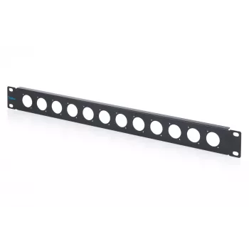 Panou orb de rack DIGITUS 1U pentru 12 module D-Type, 19 inch, negru