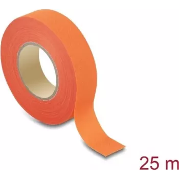 Delock bandă textilă 25 m x 19 mm detașabilă autoadezivă portocalie
