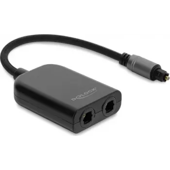Delock splitter S/PDIF TOSLINK 1 intrare 2 ieșiri
