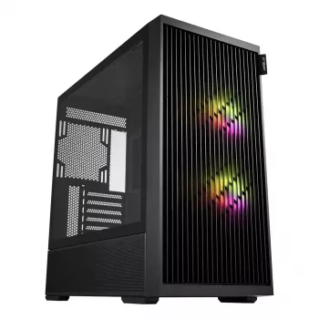 Fortron M330 Carcasă PC Mini Tower cu sticlă călită, negru