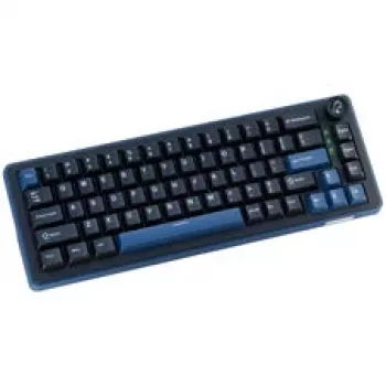 Tastatură mecanică gaming Ducky OK-M 65, factor de formă 65%, hot-swappable, iluminare RGB, layout ANSI, switch-uri KTT Baby Blue