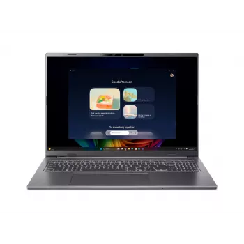 Acer Aspire 16 AI A16-52M-74UY Copilot+ PC, 16 inch WUXGA IPS, Intel Core Ultra 7 155H, 16 GB LPDDR5X, 512 GB SSD, Windows 11 Home, Gri oțel