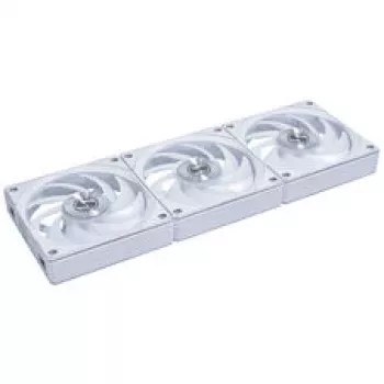Ventilator carcasă Lian Li UNI FAN CL FLEX Wireless PWM ARGB 120mm, alb, set de 3 cu controller