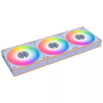 Ventilator carcasă Lian Li UNI FAN CL FLEX Wireless PWM ARGB 120mm, alb, set de 3 cu controller