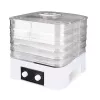 Deshidrator de legume și fructe MEO MR-768 MAESTRO, 520 W, 5 tăvi, temperatură reglabilă 35-70°C, timer până la 48h, alb și transparent
