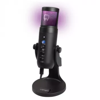 Microfon pentru streaming cu LED Venom VS2868 - negru