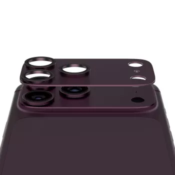 Protecție lentilă cameră PanzerGlass Fender pentru iPhone 18 Pro, Dark Cherry (PG27428)