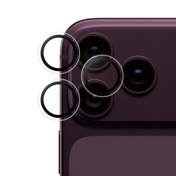 Protecție lentilă cameră PanzerGlass SafeCam pentru iPhone 17/18 Pro & Pro Max - transparentă