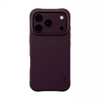 Husă CARE by PanzerGlass Samba pentru iPhone 17/18 Pro, Dark Cherry, MagSafe