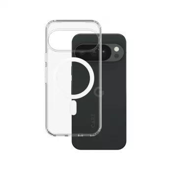 Husă CARE by PanzerGlass Urban Combat pentru Google Pixel 11, Clear cu White Qi