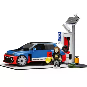 Set machetă plastic COBI EV Station & Renault 5 Turbo 3E (scara 1:35)