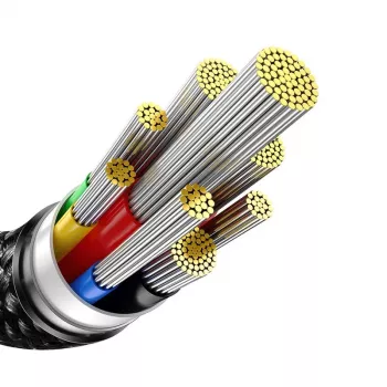 Cablu de încărcare rapidă Baseus Tungsten Gold USB-C la USB-C 240W 1m negru