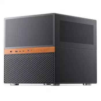 Carcasă cub NAS Jonsbo N6, Micro-ATX, oțel/mesh, neagră