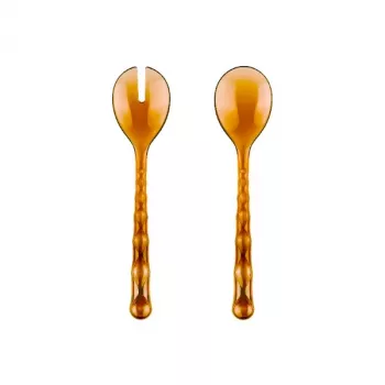 Set de tacâmuri pentru salată Guzzini Vanity caramel