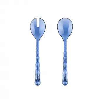 Set de tacâmuri pentru salată Guzzini Vanity Denim Blue din 2 piese