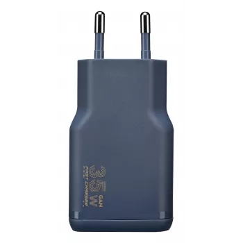 TUCANO ONE POWER KIT încărcător GaN 35W cu cablu USB-C 60W indigo