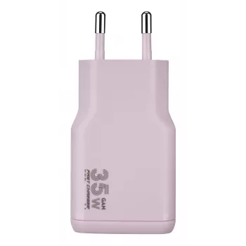 Încărcător TUCANO ONE POWER KIT 35W GaN cu cablu USB-C 60W roz