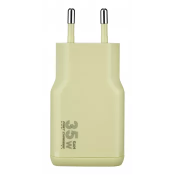 TUCANO ONE POWER KIT încărcător GaN 35W cu cablu USB-C 60W - Citrus