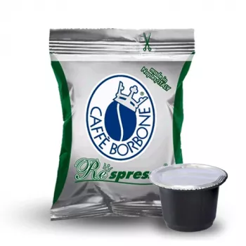 Capsule de cafea decafeinizată Caffè Borbone Respresso, compatibile Nespresso, 50 bucăți, 5 g fiecare