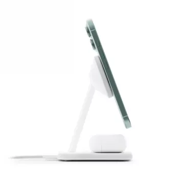 Stand de încărcare wireless Twelve South HiRise 2 Deluxe Qi2, alb
