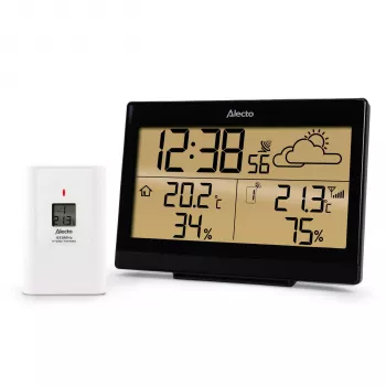 Stație meteo wireless Alecto WS-2300 cu multi-senzor, neagră