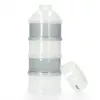 Dozator de lapte praf Alecto BF-4 cu 3 compartimente, fără BPA, etanș, alb/transparent