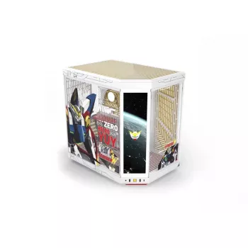 Carcasă mid-tower HYTE Y70 Touch Infinite Gundam Wing Edition, sticlă securizată dublă, ecran tactil 4K, albă