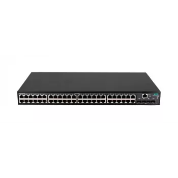 Switch HPE FlexNetwork 5140 48G 4SFP+ EI - 48x Gigabit Ethernet, 4x uplink 10G SFP+, Layer 3 Smart Managed, montabil în rack