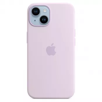 Husă din silicon Apple iPhone 14 cu MagSafe - Lila (MPRY3ZM/A)