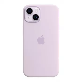 Husă din silicon Apple iPhone 14 cu MagSafe - Lila (MPRY3ZM/A)