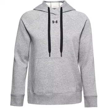 Hoodie Under Armour Rival Fleece pentru femei, gri Mod/alb