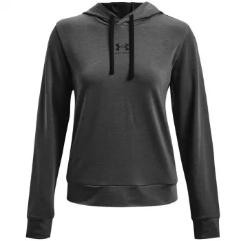 Hoodie Under Armour Rival Terry pentru bărbați, gri Graphite Medium Heather/negru, 1369855-010
