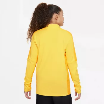 Bluză de antrenament Nike Kids' Dri-FIT Academy 23 cu fermoar scurt Opti Yellow/Black L