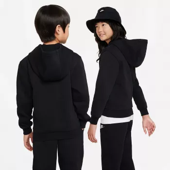Nike Sportswear Club Fleece Full-Zip Hoodie Kids Black FD3000 010 M