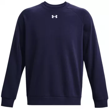 Hanorac cu gât rotund Under Armour bărbați Rival Fleece albastru navy