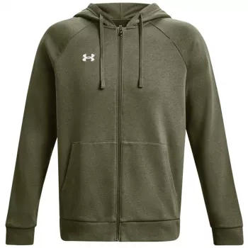 Hanorac cu fermoar integral Under Armour bărbați Rival Fleece khaki 1379767 390