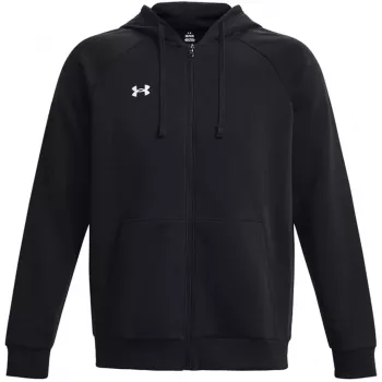 Hanorac cu glugă și fermoar integral Under Armour Rival Fleece Full-Zip pentru bărbați, negru 1379767 001