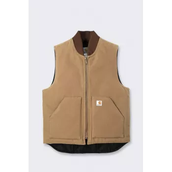 Vestă izolată Carhartt V01 Firm Duck, maro