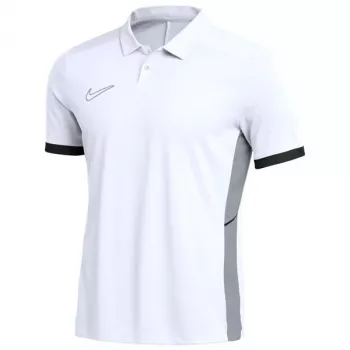 Tricou polo cu mâneci scurte Nike Dri-FIT Academy 25 pentru bărbați, alb FZ9759-100 mărimea M