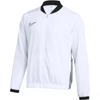 Hanorac cu fermoar integral Nike Dri-FIT Academy 25 pentru bărbați, alb