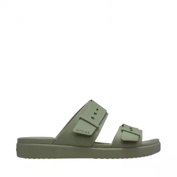 Sandale cu platformă Crocs Brooklyn Buckle Low pentru femei, verde, 211215 3BX, 38-39