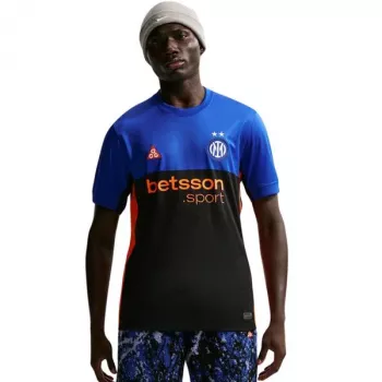 Tricou de fotbal Nike Inter Milano 2026 Stadium ediție specială pentru bărbați, negru/albastru, XL