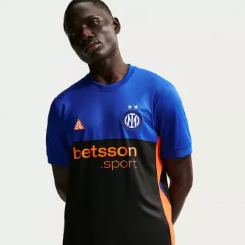 Tricou de fotbal Nike Inter Milano 2026 Stadium SE pentru bărbați, negru-albastru, IM6998-413, mărimea S